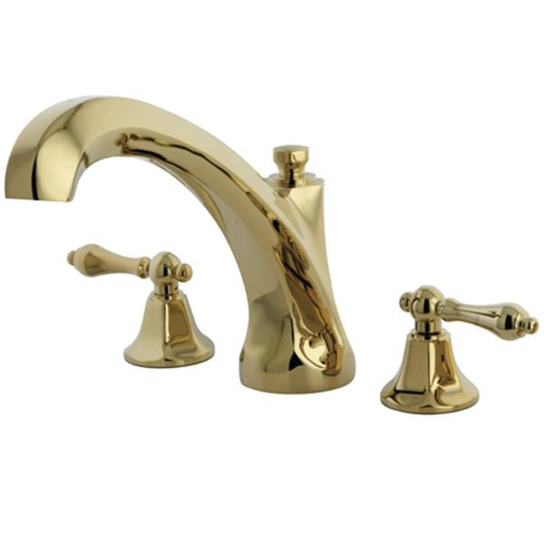 Kingston Brass Metropolitan Lever Handle Roman Tub Filler-Tub Faucets-Free Shipping-Directsinks.