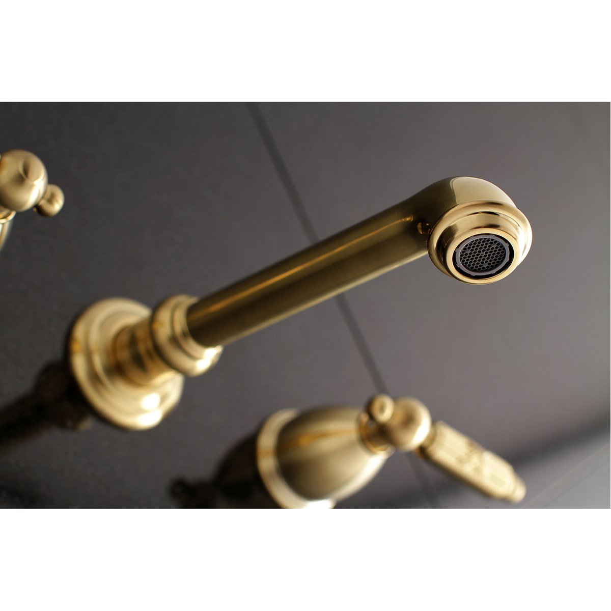 Kingston Brass Georgian Two-Handle Wall Mount Bathroom Faucet