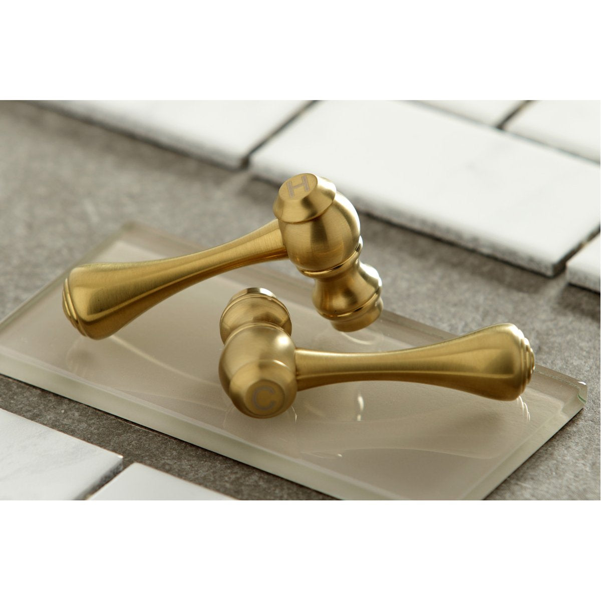 Kingston Brass English Country Wall Mount 2-Hole Bathroom Faucet