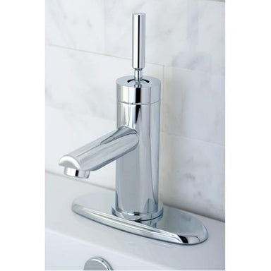 Kingston Brass Concord Single Handle Lavatory Faucet with Cover Plate-Bathroom Faucets-Free Shipping-Directsinks.