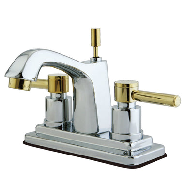 Kingston Brass KS8644DL Concord Two Handle Centerset Lavatory Faucet with Brass Pop-up-Bathroom Faucets-Free Shipping-Directsinks.