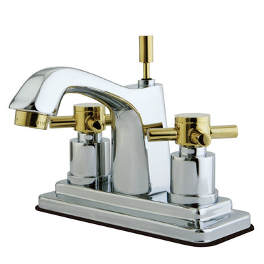Kingston Brass Concord Two Handle Centerset Lavatory Faucet with Brass Pop-up-Bathroom Faucets-Free Shipping-Directsinks.
