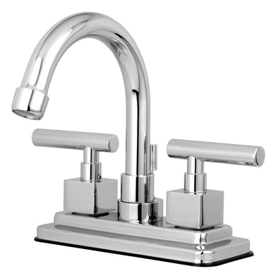 Kingston Brass Claremont Two Handle 4" Centerset Lavatory Faucet with Brass Pop-up in Polished Chrome-Bathroom Faucets-Free Shipping-Directsinks.