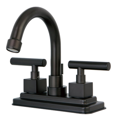Kingston Brass Claremont Two Handle 4" Centerset Lavatory Faucet with Brass Pop-up in Oil Rubbed Bronze-Bathroom Faucets-Free Shipping-Directsinks.