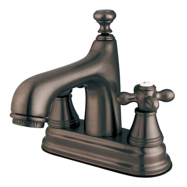 Kingston Brass Vintage 4" Centerset Two Handle Lavatory Faucet with Brass Pop-up-Bathroom Faucets-Free Shipping-Directsinks.