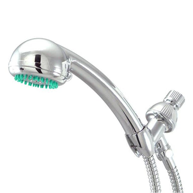 Kingston Brass Barcelona 3-Setting Adjustable Hand Shower with Stainless Steel Hose in Polished Chrome-Shower Faucets-Free Shipping-Directsinks.