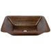 Premier Copper Products Rectangle Under Counter Hammered Copper Bathroom Sink-DirectSinks
