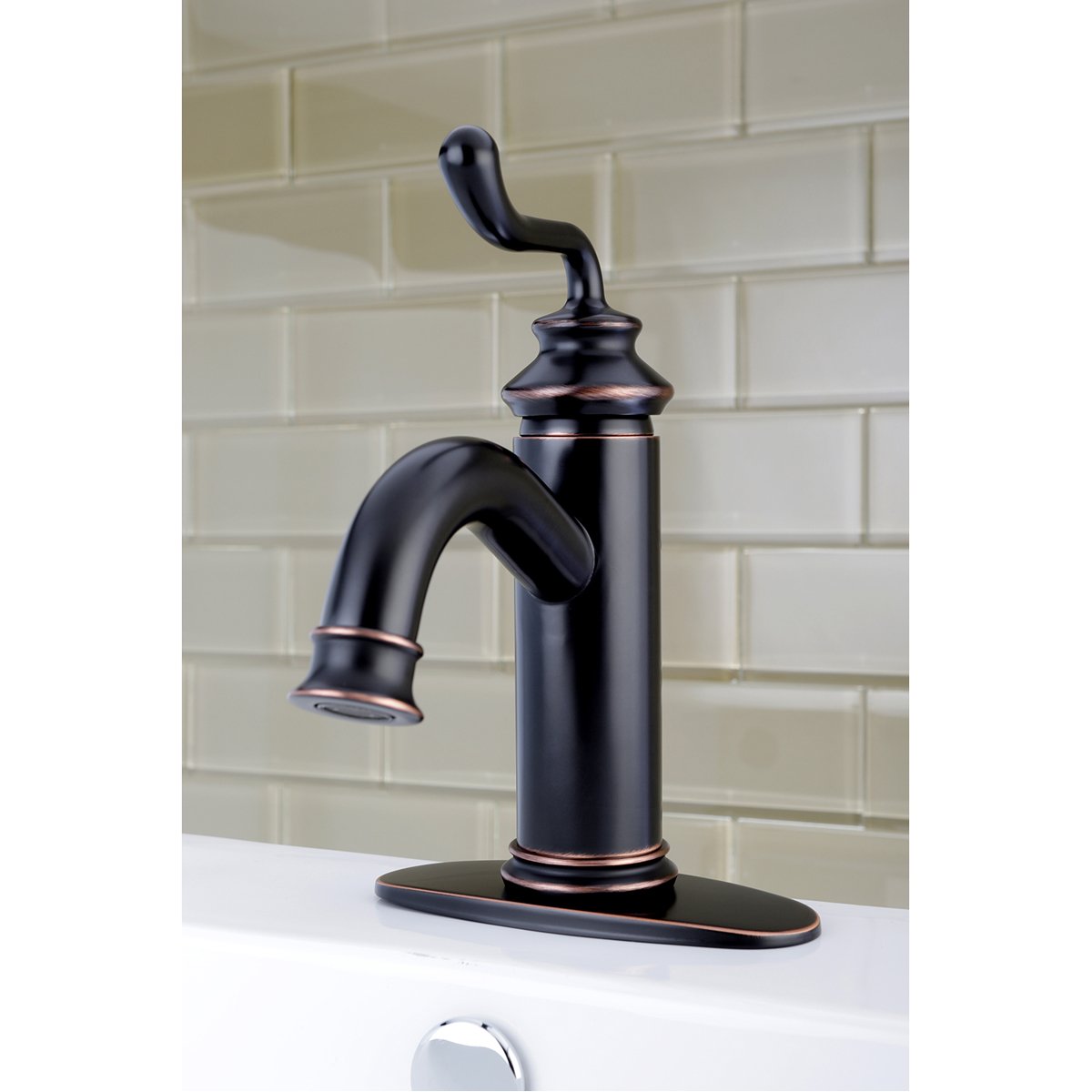 Kingston Brass Fauceture Royale Single-Handle Monoblock Bathroom Faucet