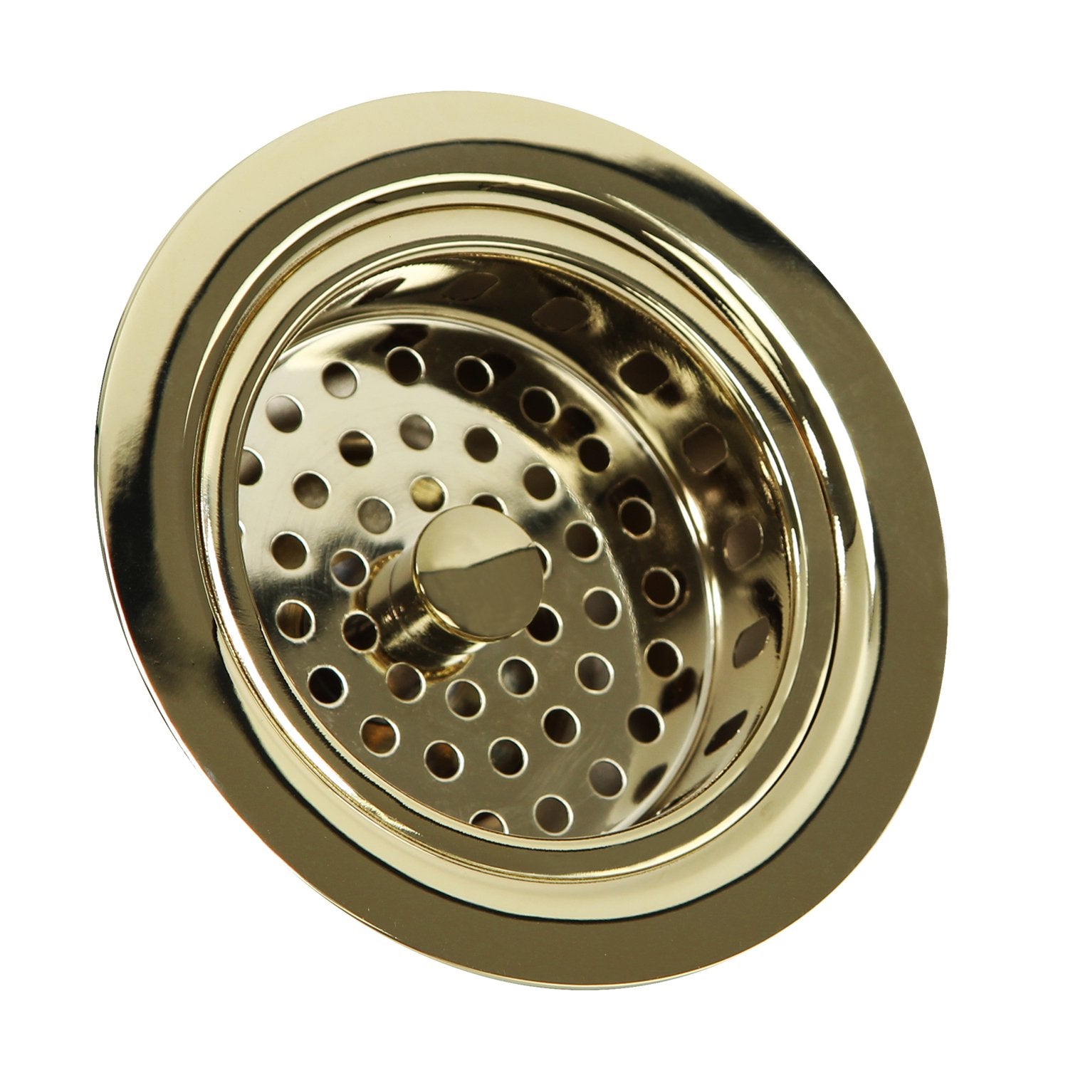 Nantucket Sinks Polished Brass 3.5-Inch Kitchen Sink Drain