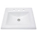Nantucket Sinks 23-Inch Rectangular Drop-In Ceramic Vanity Sink for 8" Centers DirectSinks
