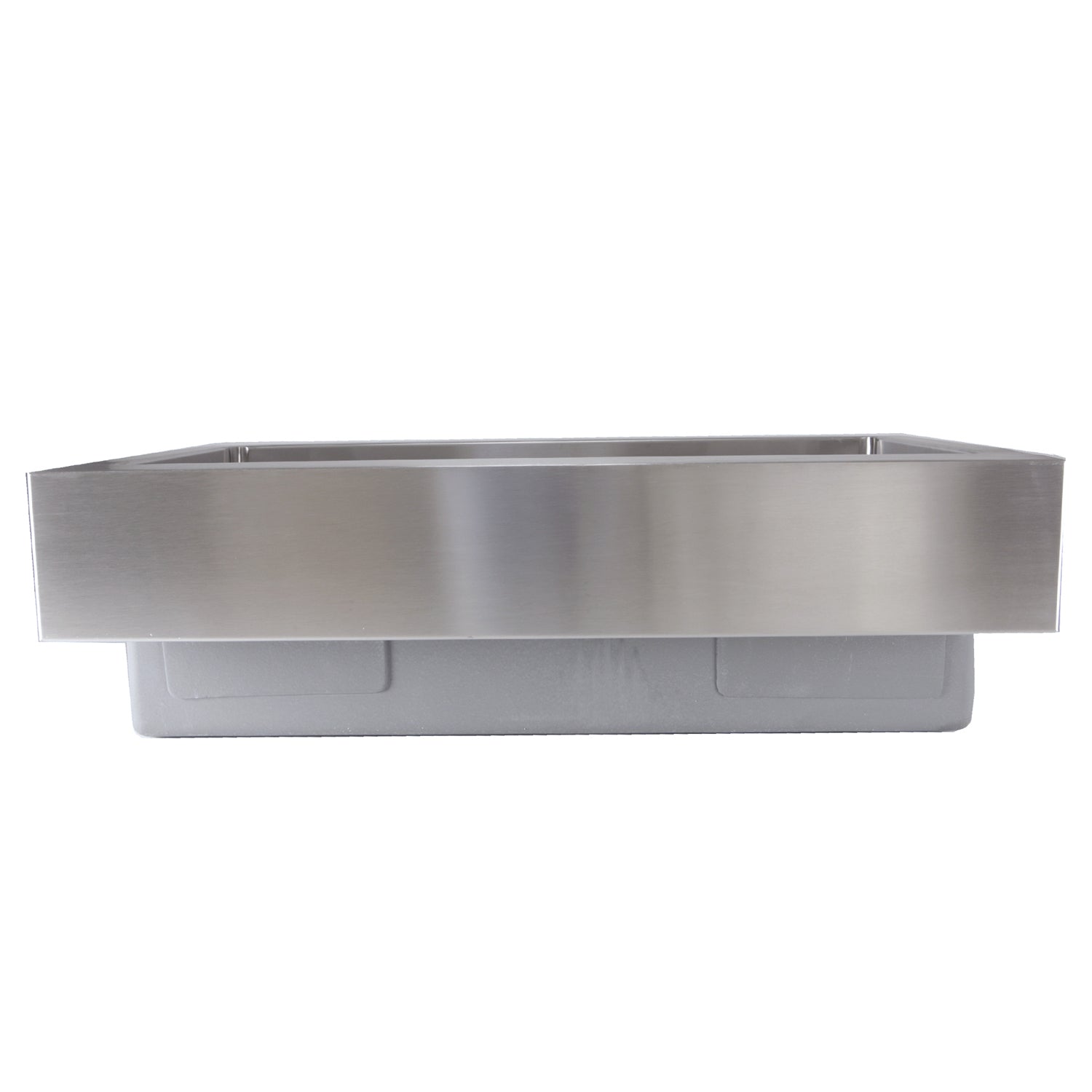 Nantucket Sinks EZApron33-5.5 RetroFit Single Bowl Undermount Stainless Steel Kitchen Sink with 5.5" Apron Front