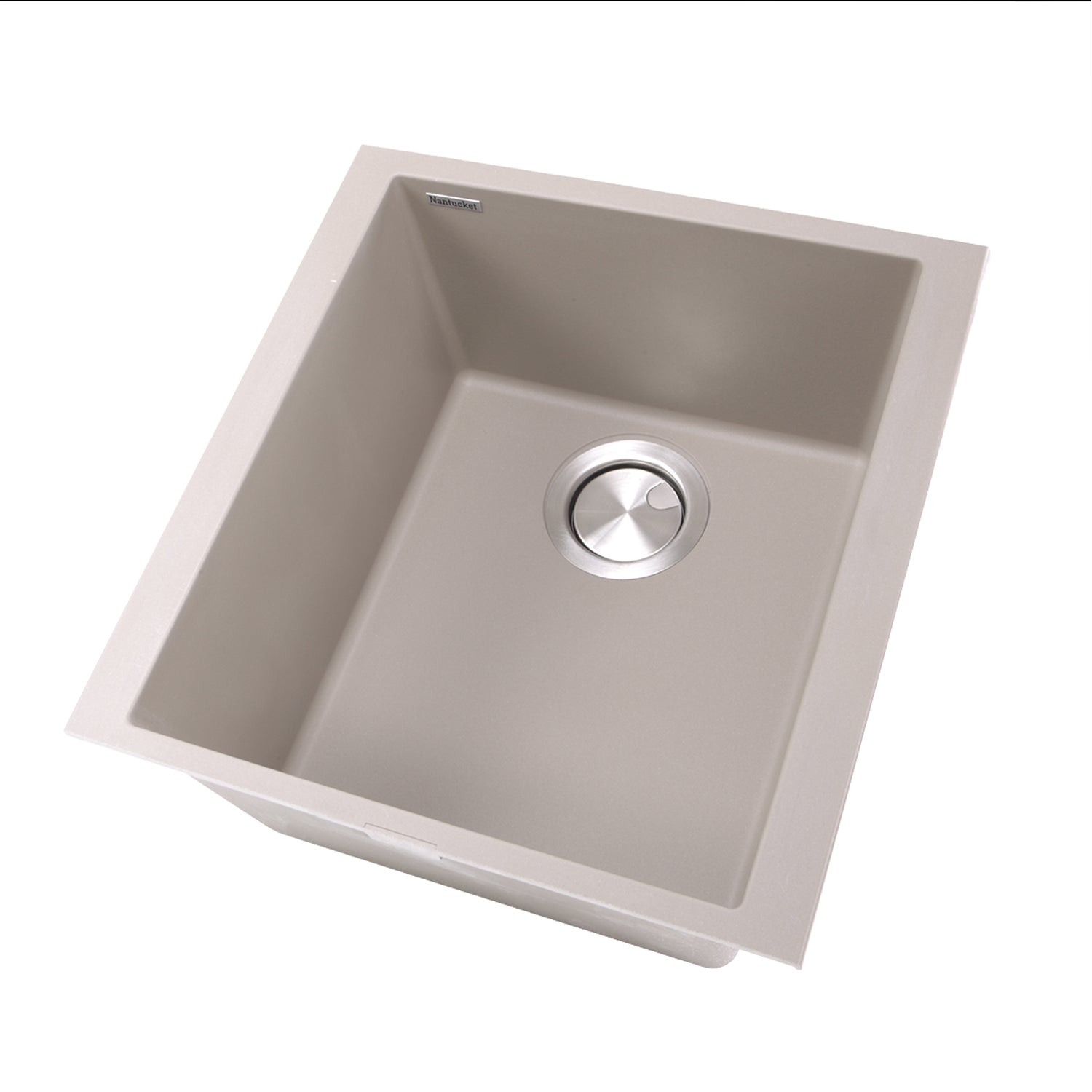 Nantucket Sinks 17" Single Bowl Undermount Granite Composite Bar-Prep Sink