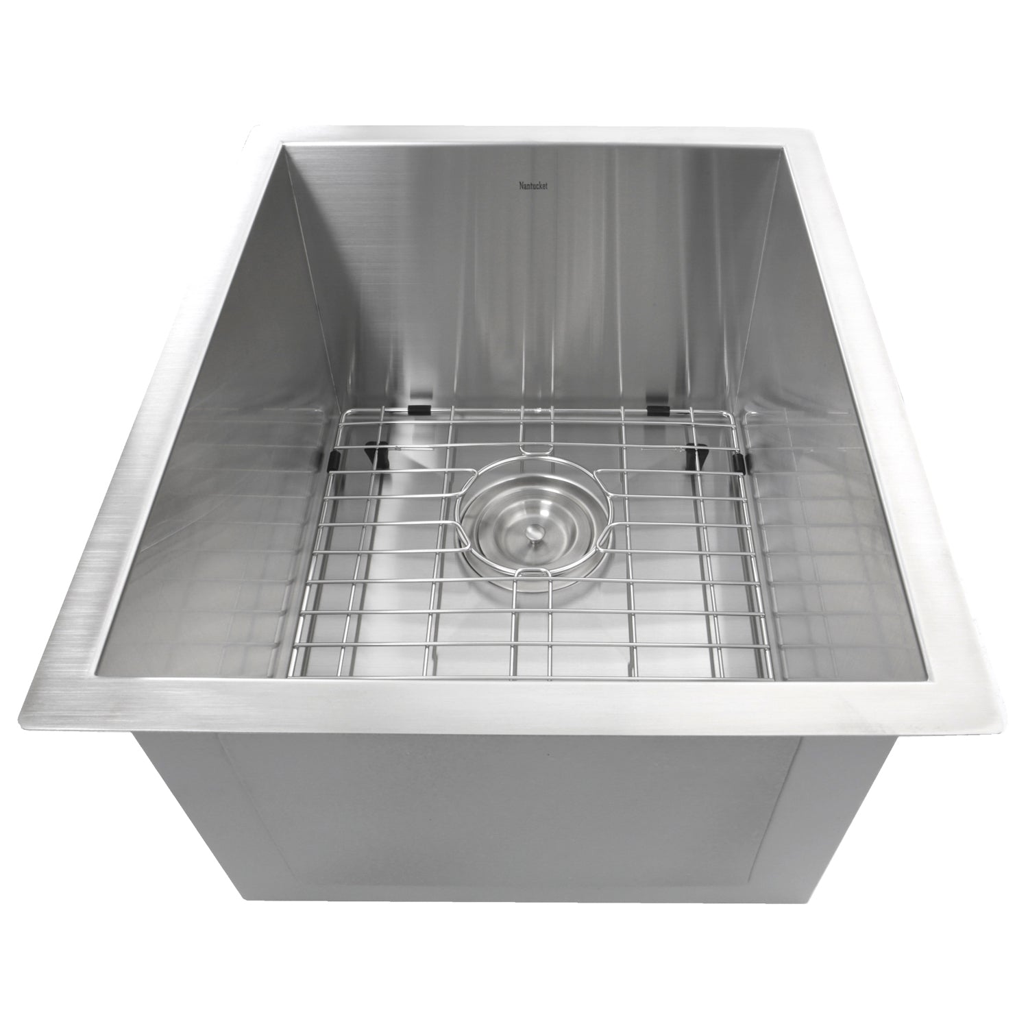 Nantucket Sinks 15" Pro Series Rectangle Undermount Zero Radius Stainless Steel Bar Prep Sink