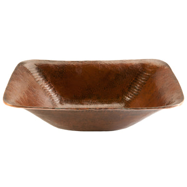 Premier Copper Products Rectangle Hand Forged Old World Copper Vessel Sink-DirectSinks