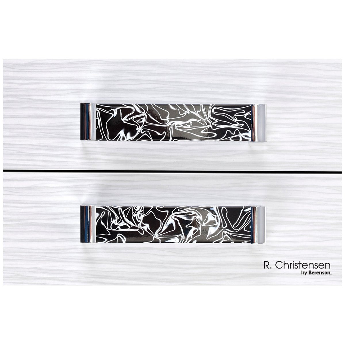 R. Christensen by Berenson Static 160mm CC Polished Chrome and Brown Acrylic Pull-DirectSinks