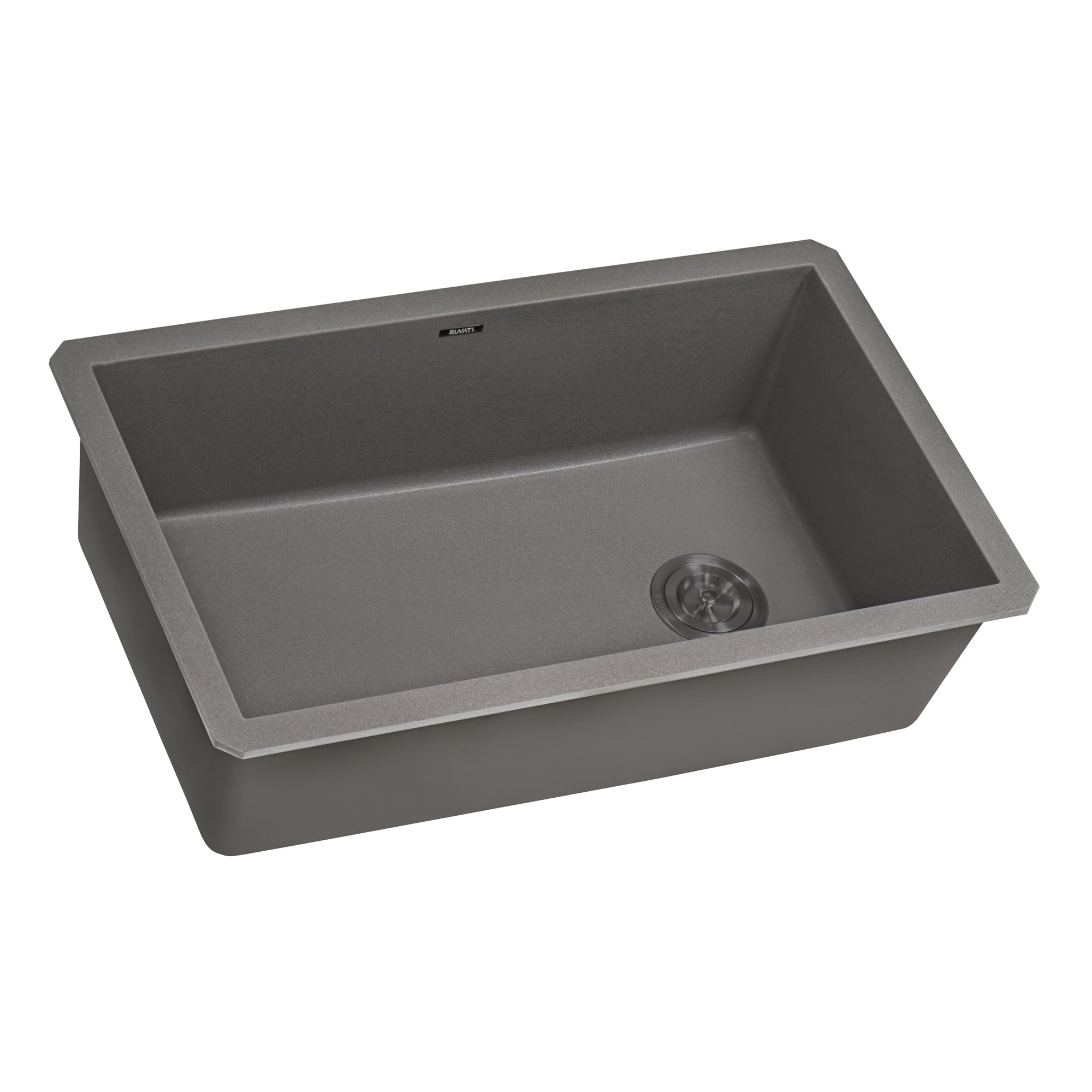 Ruvati 31 x 19" epiGranite Undermount Granite Composite Single Bowl Kitchen Sink