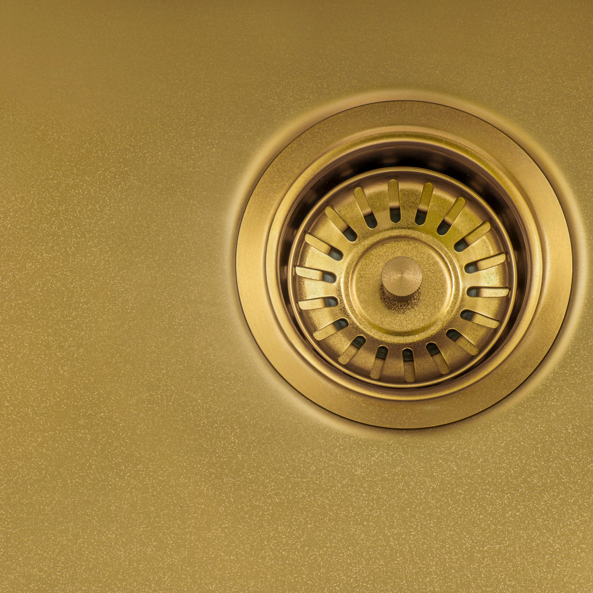 Ruvati 33" Matte Gold Stainless Steel 60/40 Double Bowl Apron Front Farmhouse Kitchen Sink