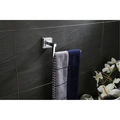 Ruvati Valencia Luxury Bathroom Towel Ring in Crystal and Chrome RVA5005