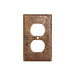 Premier Copper Products Copper Switchplate Single Duplex, 2 Hole Outlet Cover-DirectSinks
