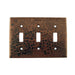 Premier Copper Products Copper Switchplate Triple Toggle Switch Cover-DirectSinks