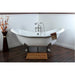 Kingston Brass Vintage 7" Deck Mount Clawfoot Tub Filler with Hand Shower-Tub Faucets-Free Shipping-Directsinks.