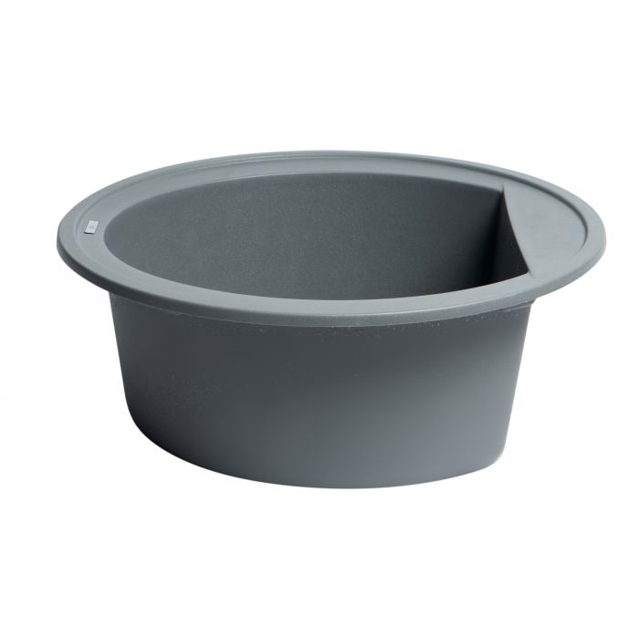 ALFI Brand 20" Drop-In Round Granite Composite Kitchen Prep Sink