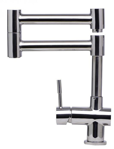 Alfi Solid Stainless Steel Retractable Single Hole Kitchen Faucet-DirectSinks