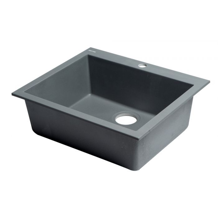 ALFI Brand 24" Drop-In Single Bowl Granite Composite Kitchen Sink