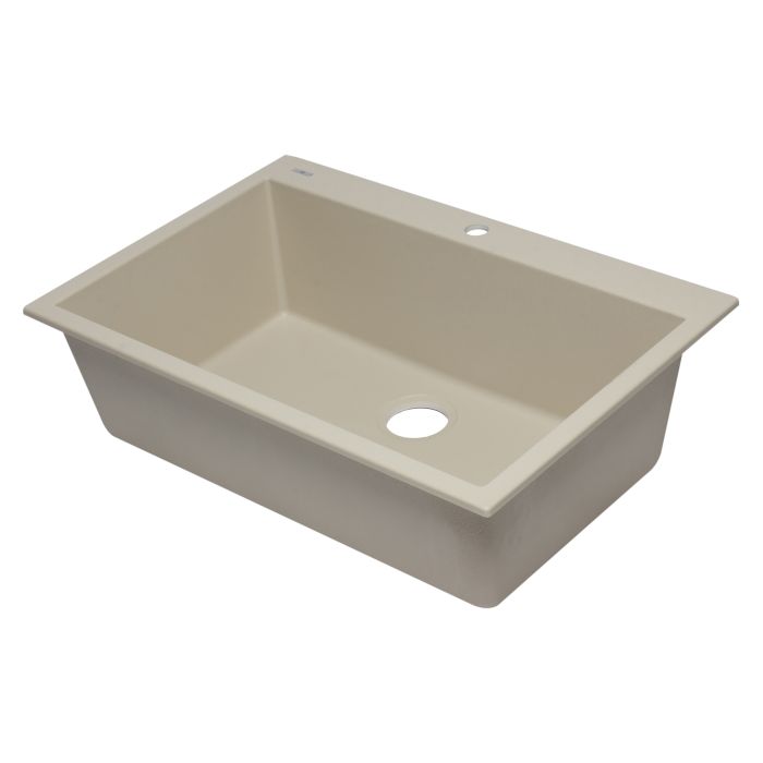 ALFI brand AB3322DI 33" Single Bowl Drop In Granite Composite Kitchen Sink