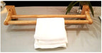ALFI brand AB5505 24" Double Rack Wooden Towel Bar Bathroom Accessory-DirectSinks