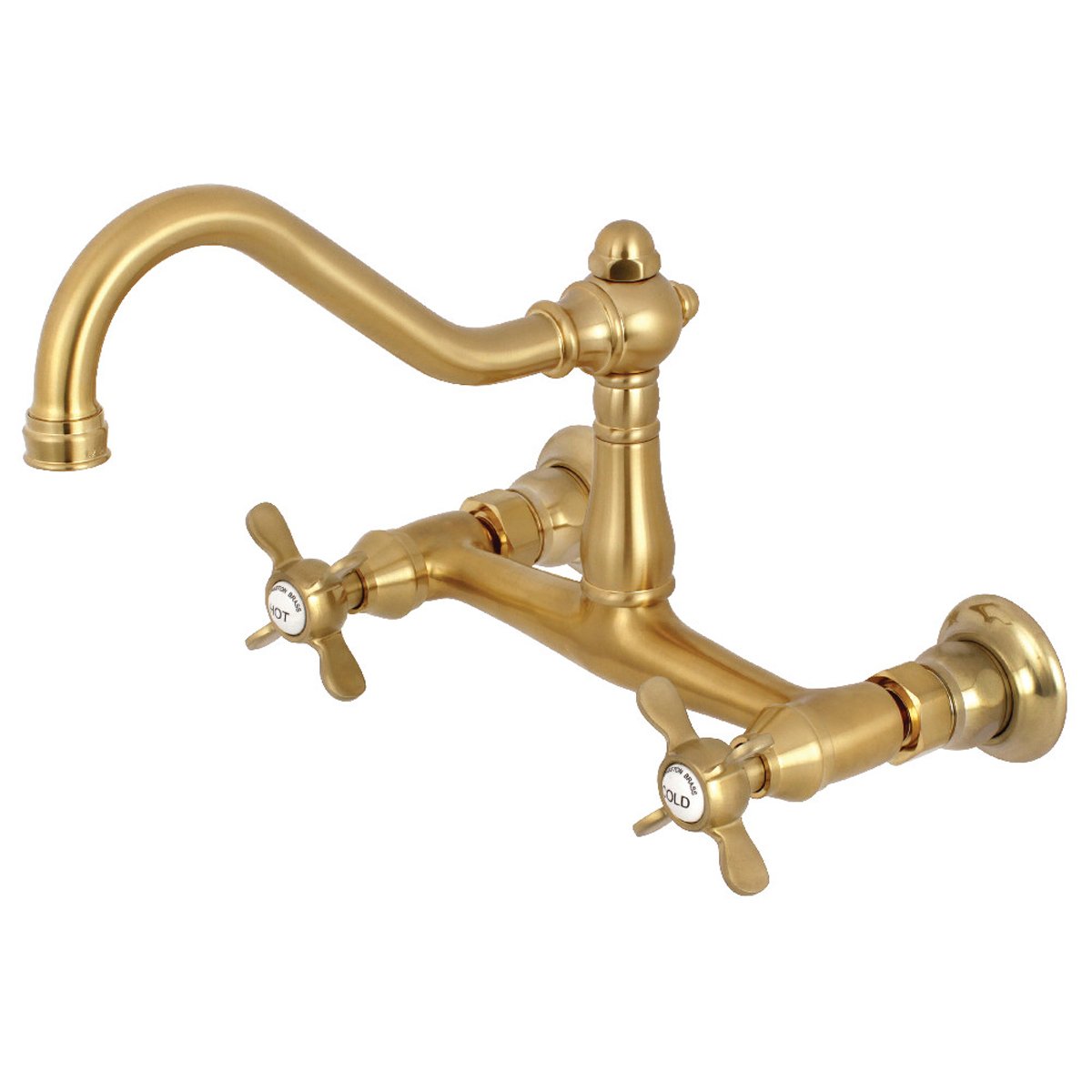 Kingston Brass Essex 8" Center Wall Mount Bathroom Faucet