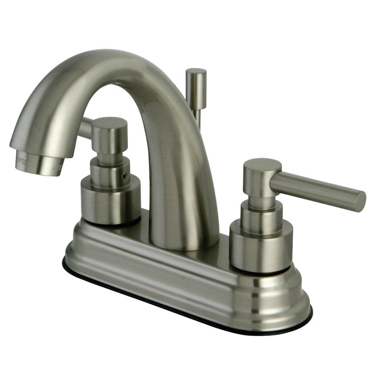 Kingston Brass KS8618EL 4-Inch Centerset Bathroom Faucet in Brushed Nickel