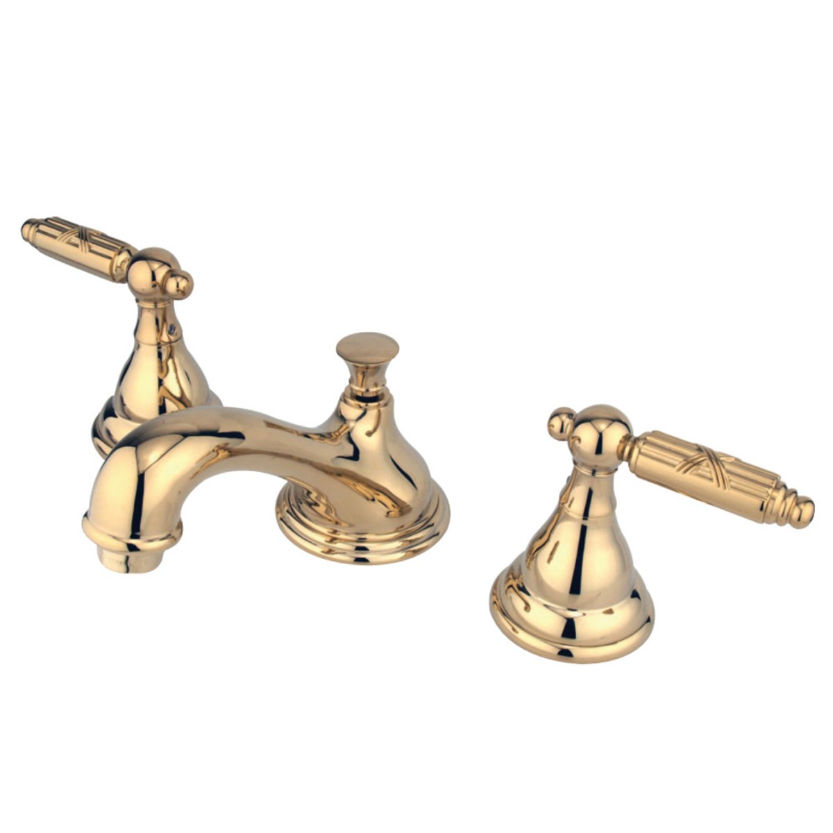 Kingston Brass Georgian Deck Mount 8-Inch Widespread Bathroom Faucet