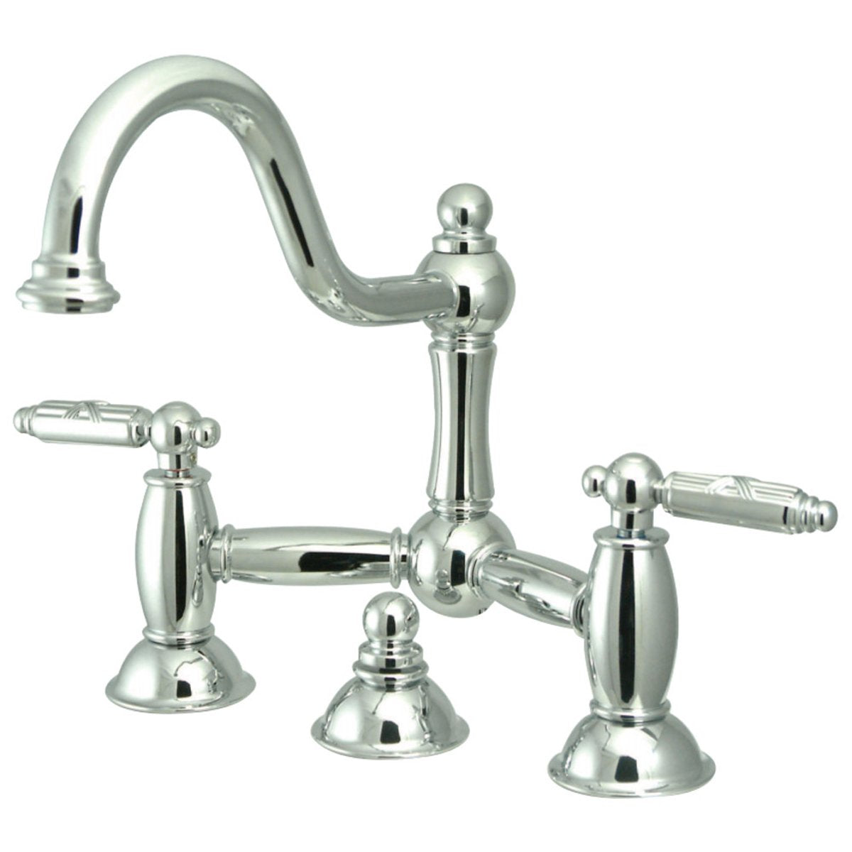 Kingston Brass Restoration 2-Handle Bathroom Bridge Faucet