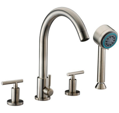 Dawn D162503 4-Hole Tub Filler with Personal Handshower and Lever Handles-Tub Faucets Fast Shipping at DirectSinks.