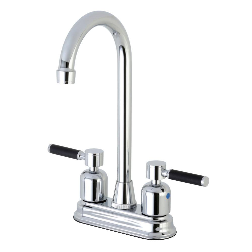 Kingston Brass Kaiser 4" Centerset High-Arch Spout Bar Faucet