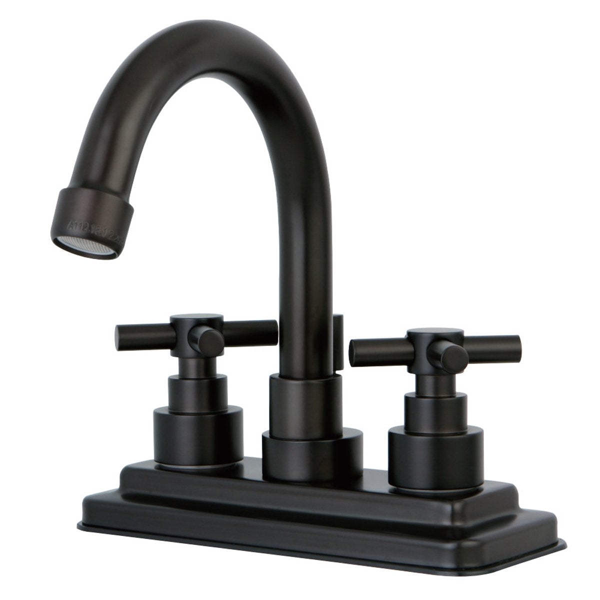Kingston Brass Elinvar 4-Inch Centerset Deck Mount Bathroom Faucet