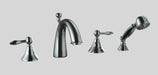 Dawn DS132119 4-Hole Tub Filler with Personal Handshower & Lever Handles-Tub Faucets Fast Shipping at DirectSinks.