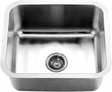 20" Undermount Single Bowl Stainless Steel Kitchen Sink, Dawn Kitchen & Bath Products DSU1916