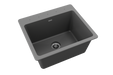 ELG252212PDGY0 Elkay Quartz Classic 25" x 22" x 11-13/16", Drop-in Laundry Sink with Perfect Drain, Dusk Gray