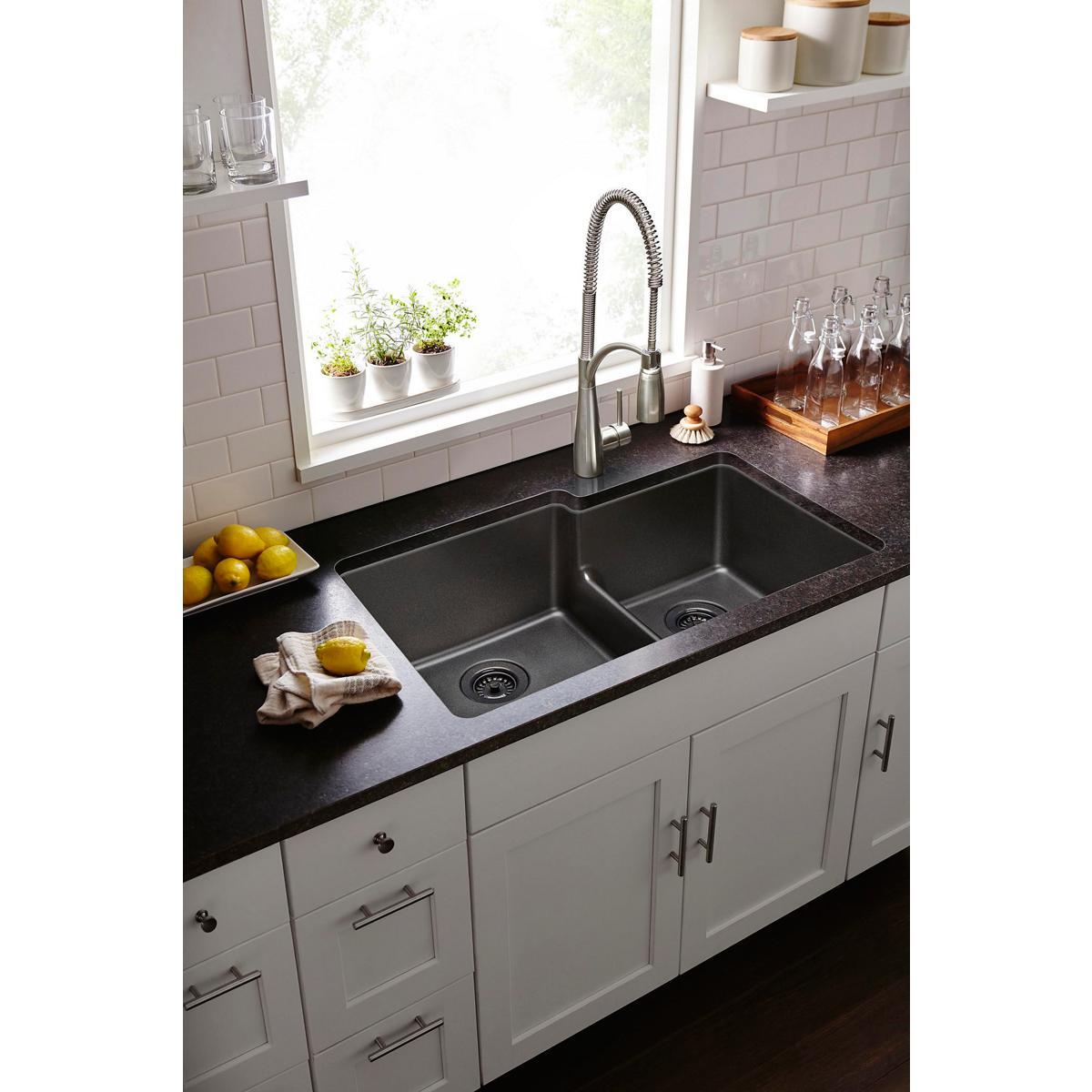 Elkay Avado Single Hole Kitchen Faucet with Semi-Professional Spout Forward Only Lever Handle-DirectSinks