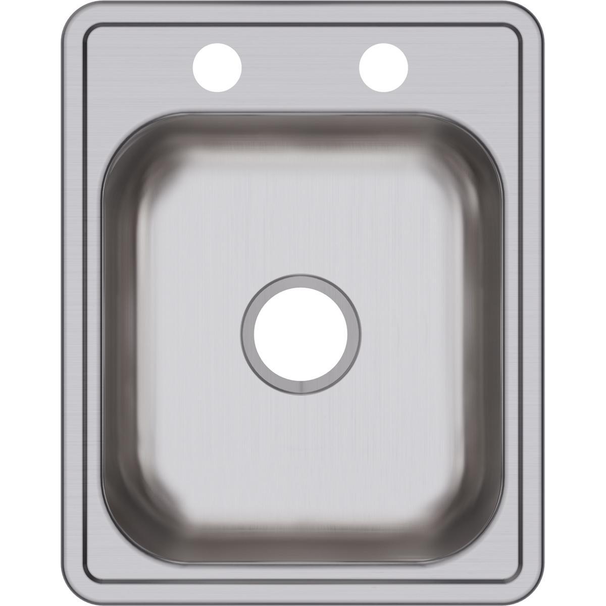 Elkay Dayton Stainless Steel 17" x 21-1/4" x 6-1/2", Single Bowl Drop-in Bar Sink-DirectSinks