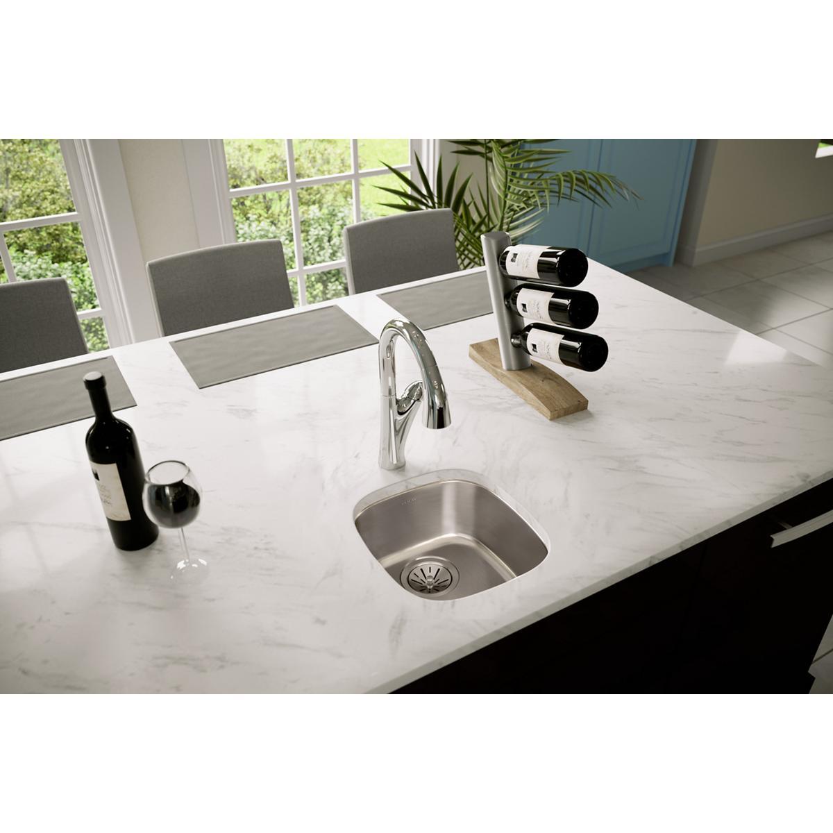 Elkay Harmony Single Hole Bar Faucet with Pull-down Spray and Forward Only Lever Handle-DirectSinks