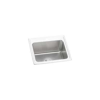 Elkay Lustertone Classic Stainless Steel 25" x 22" x 10-3/8", Single Bowl Drop-in Sink with Perfect Drain-DirectSinks