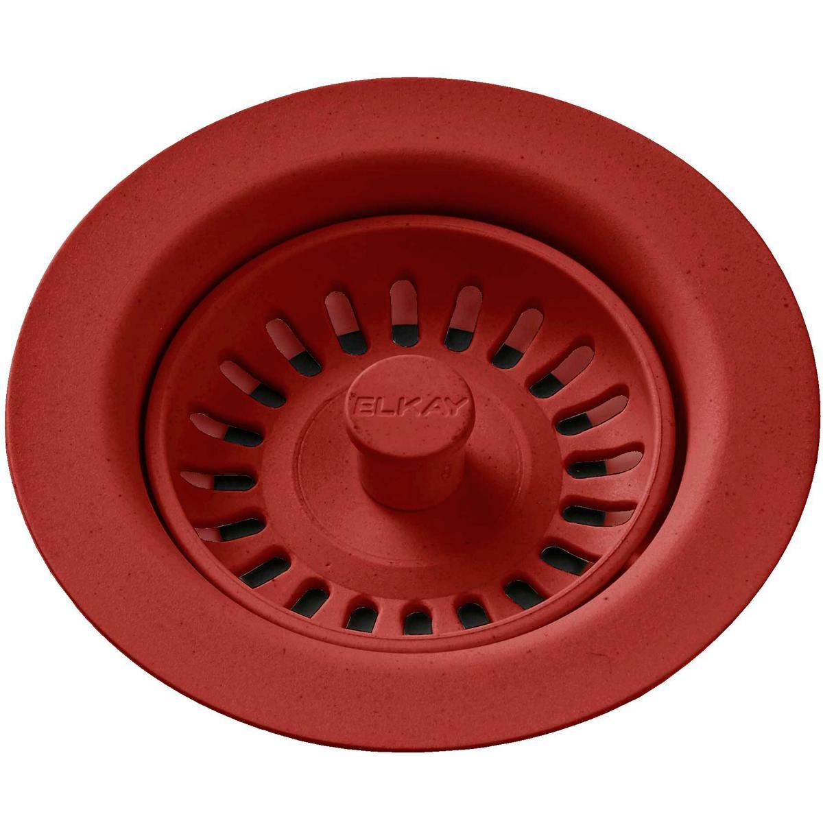 Elkay Polymer Drain Fitting with Removable Basket Strainer and Rubber Stopper-DirectSinks