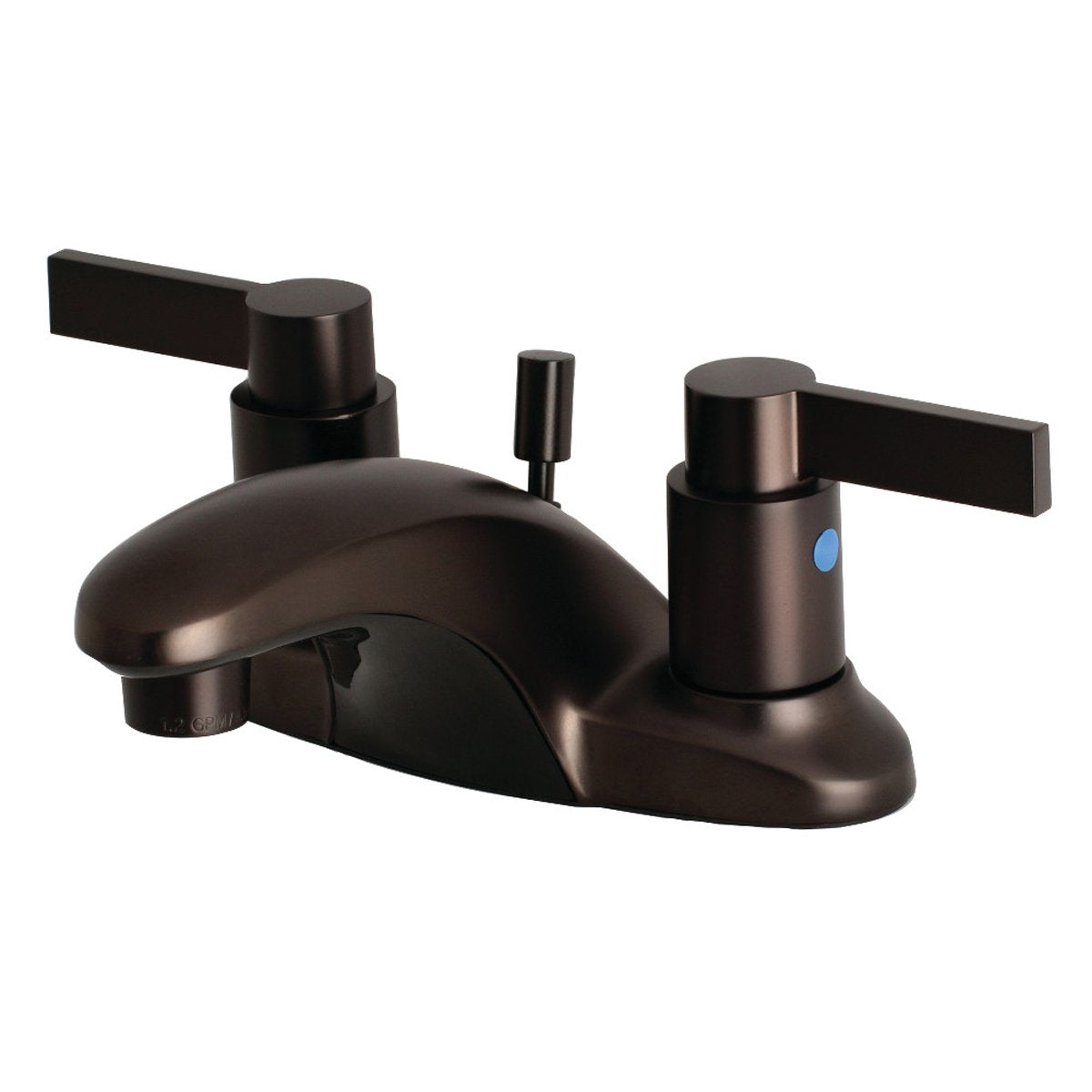 Kingston Brass NuvoFusion 2-Handle 4-Inch Centerset Bathroom Faucet
