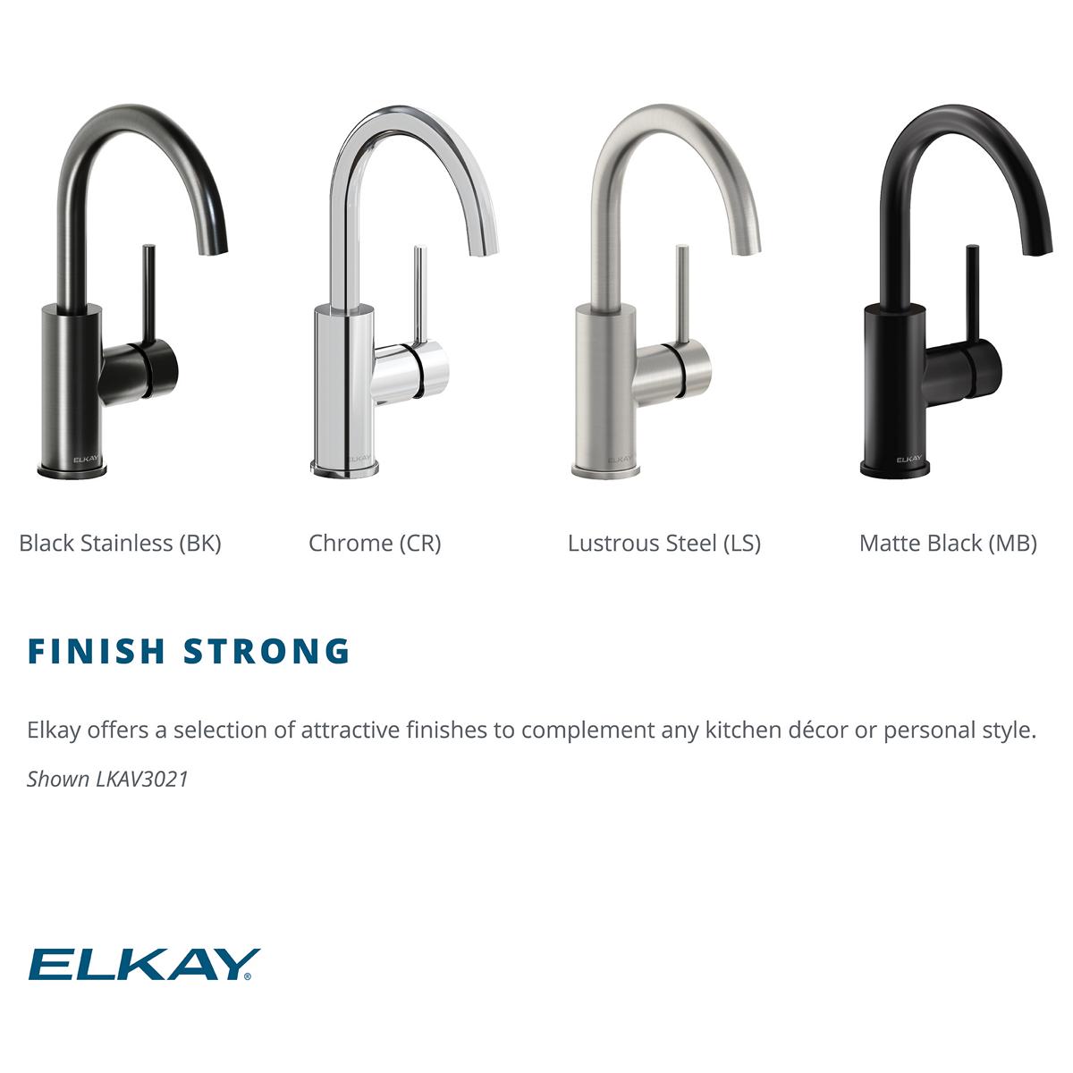 Elkay Avado Single Hole Bar Faucet with Lever Handle Chrome