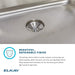 Elkay Lustertone Classic Stainless Steel 43" x 22" x 7-5/8" Equal Double Bowl Drop-in Sink