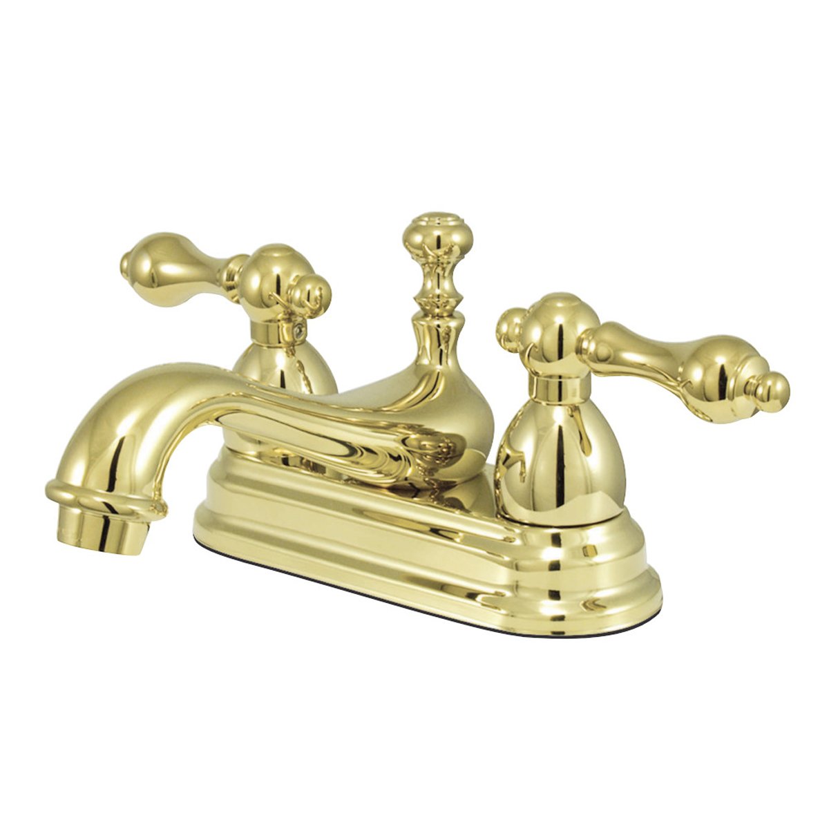 Kingston Brass Restoration 4-Inch Centerset Lever-Handle Bathroom Faucet