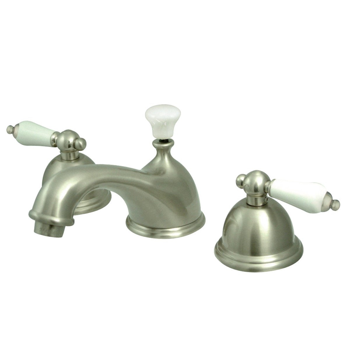 Kingston Brass Restoration Deck Mount 8-Inch Widespread Bathroom Faucet